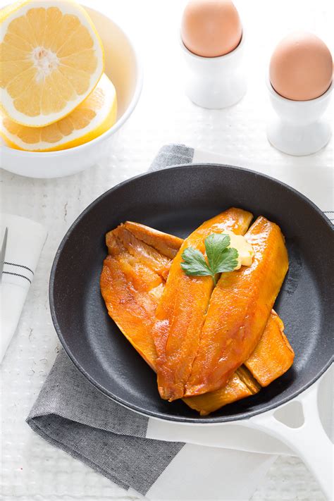 The perfect energising breakfast: kippers, eggs and grapefruit