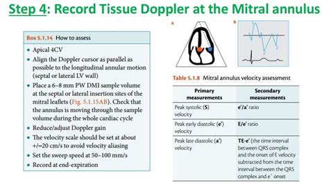 Assessment of diastolic function by echo