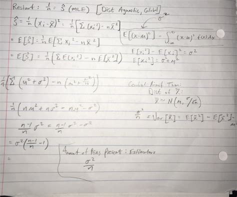 Solved: Solving For The Sample Variance, Proof. Using Prov... | Chegg.com