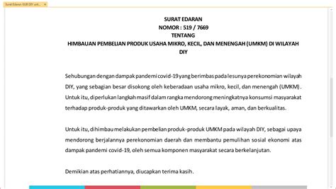 Himbauan Pembelian Produk-produk UMKM di Wilayah DIY - DISKOPUKM DIY