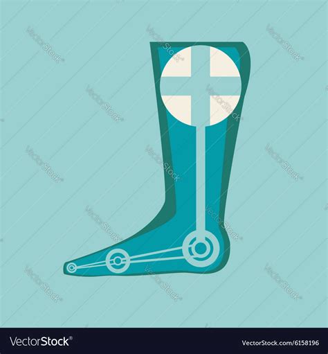 Prosthetic leg Royalty Free Vector Image - VectorStock