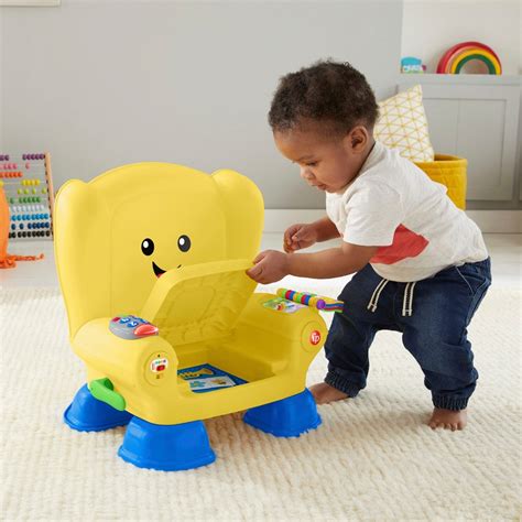 Fisher-Price Laugh & Learn Smart Stages Activity Toy Chair Yellow | Smyths Toys UK