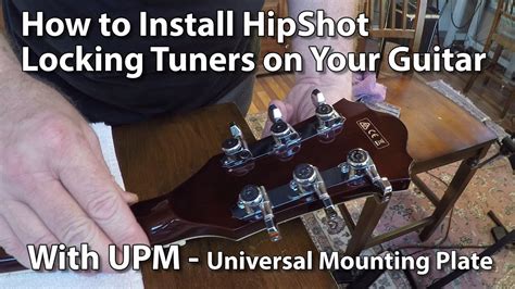 How to Install Hipshot Locking Tuners on Your Guitar - 3+3 - YouTube