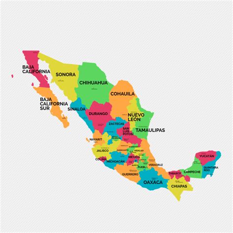 Mapa de México con nombres y división política | Mapa de mexico, Mapa mexico con nombres, Mapa ...