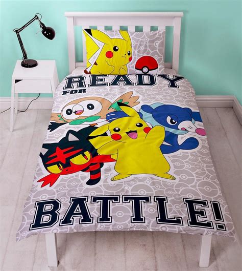 Official Pokemon Licensed Duvet Covers Single/Double Pikachu Bedding Gaming | eBay