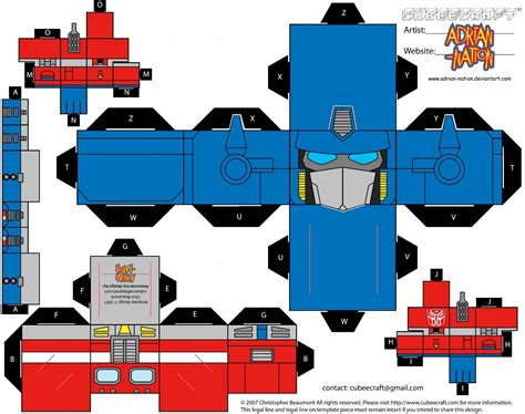 Transformers Papercraft Optimus Prime World 3a Printable Papercrafts ...