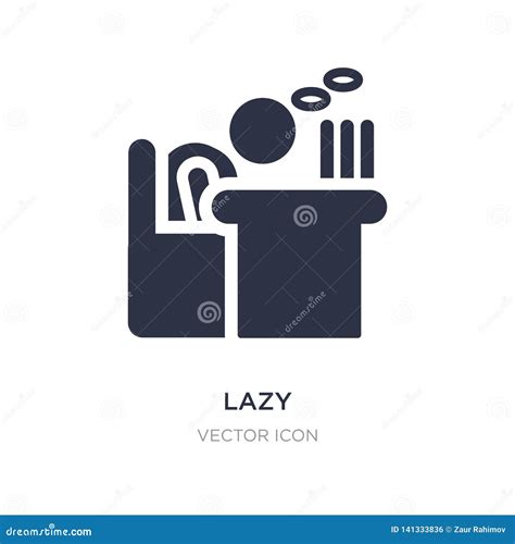 Lazy Icon on White Background. Simple Element Illustration from People ...