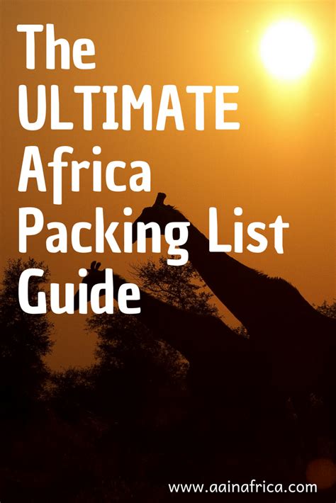 The ULTIMATE Africa Packing List Guide — African American In Africa