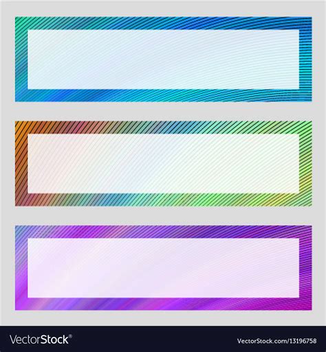 Set colorful banner frames Royalty Free Vector Image