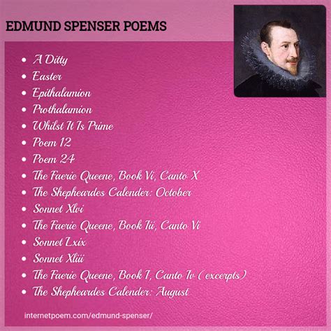 Edmund Spenser Poems