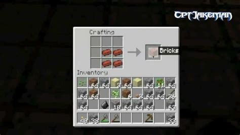 Minecraft: How To Make A Block Of Bricks - YouTube