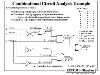 PPT - Combinational Circuit Analysis Example PowerPoint Presentation, free download - ID:7030477