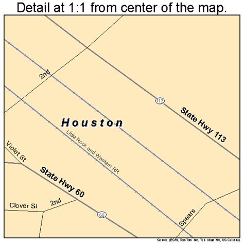 Houston Arkansas Street Map 0533490