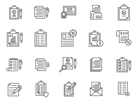 20 Clipboard Vector Icons