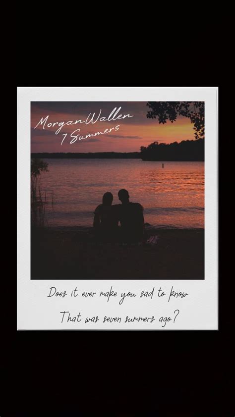 seven summers- Morgan Wallen polaroid | Country music lyrics, Country ...