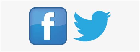 Facebook And Twitter Logos - Facebook Icon Transparent PNG - 500x240 - Free Download on NicePNG