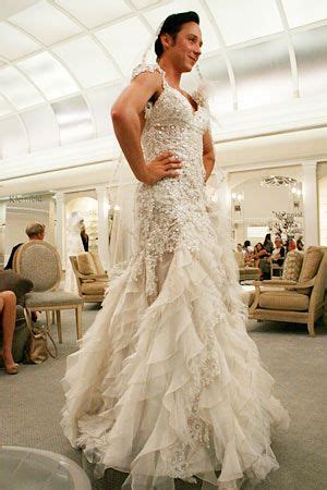 i say yes to johnny weir in this dress! Lazaro Wedding, Wedding Dresses ...