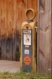 Shell Gas pump | outside "the cabin coffee shop" | turn off your ...