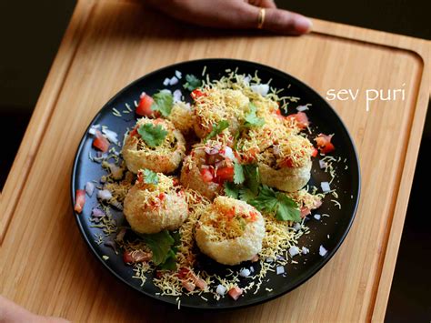 sev puri recipe | how to make sev poori chaat recipe