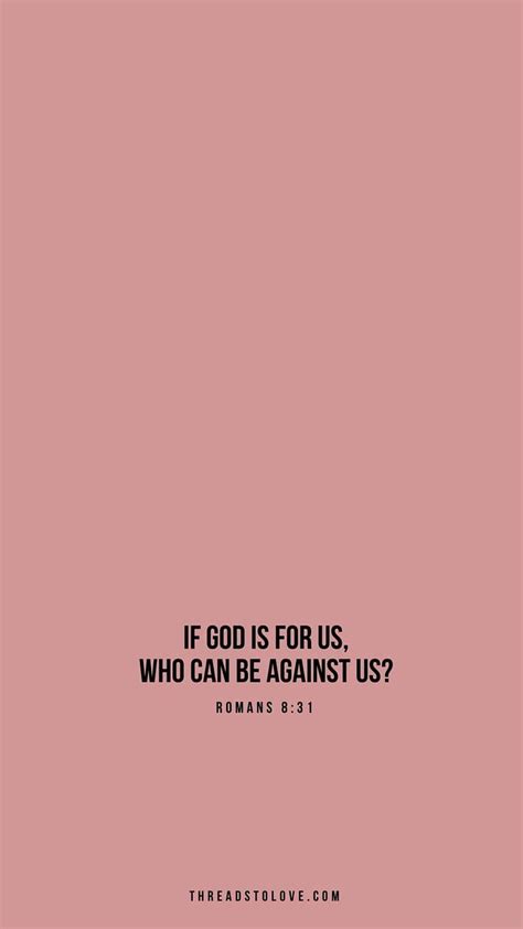 If God is For Us, Who Can Be Against Us? iPhone, aesthetic bible verses HD phone wallpaper | Pxfuel