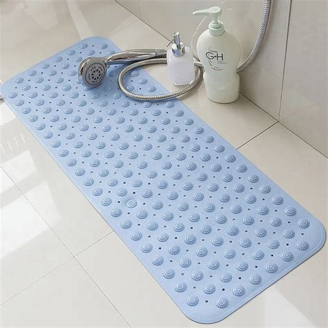 US STOCK Large Non Slip Shower Mat with Drain Holes Door Bathtub Bath Shower Mat-in Bath Mats ...