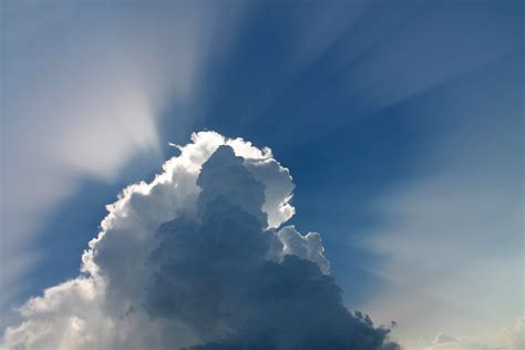 Free Images : cloud, sunlight, daytime, space, cumulus, ray of light ...