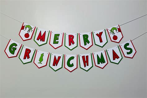 Merry Grinchmas Banner Grinchmas Banner the Grinch Banner - Etsy in ...