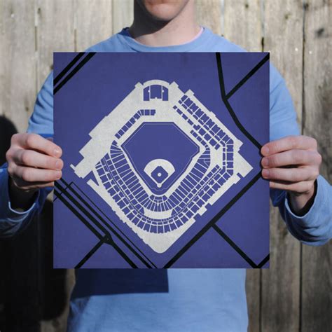 Coors Field Map Art by City Prints - The Map Shop