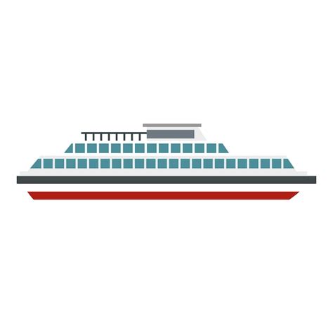 Premium Vector | Steamship icon flat illustration of steamship vector ...