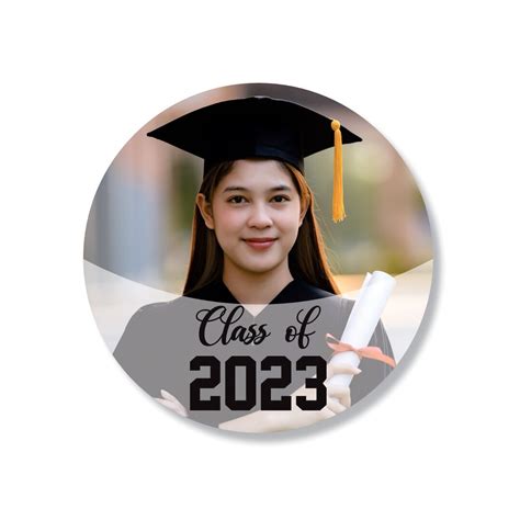 Personalized Photo Graduation 2023 Stickers, Custom Class of 2023 Stickers, Graduation Labels ...