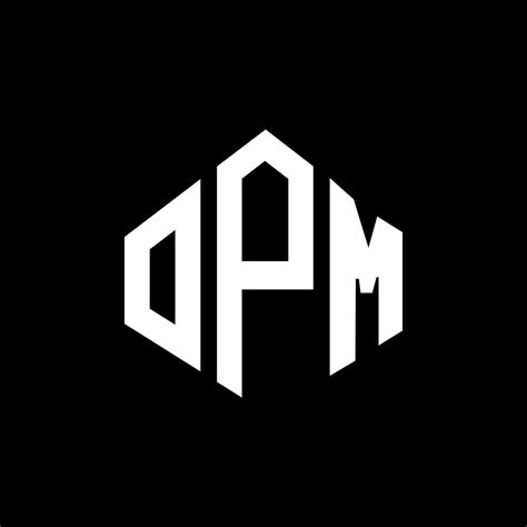 OPM letter logo design with polygon shape. OPM polygon and cube shape logo design. OPM hexagon ...