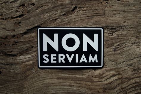 Non Serviam Vinyl STICKER | Etsy