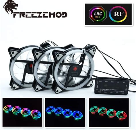 Aliexpress.com : Buy 3 pcs 12V fan DC 120mm LED computer fan RGB rainbow fan . RBW CH 3 from ...