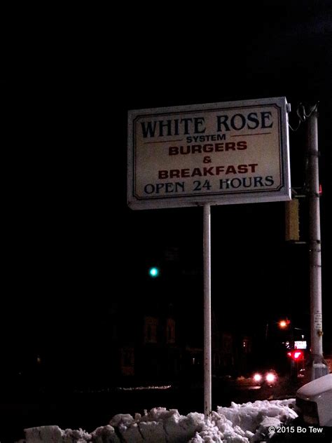 What a classic diner – White Rose System. – Let's go into the midnight.