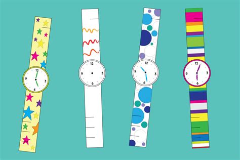 Printable Paper Watch Template for Kids - YES! we made this