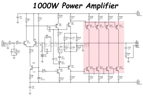 High Voltage Audio Amplifier Circuit Diagram