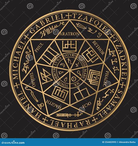 Seven Archangels Seals Symbol Cartoon Vector | CartoonDealer.com #254403995