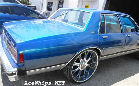 Ace-1: KANDYLAND Customs- Candy Blue Chevy Box on 26" ASANTIS Goin in the Booth