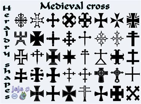 Medieval cross Heraldry shapes by jojo-ojoj Free Quilling Patterns ...