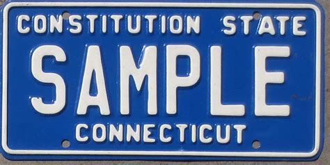 Connecticut sample ex-mint | Automobile License Plate Store ...