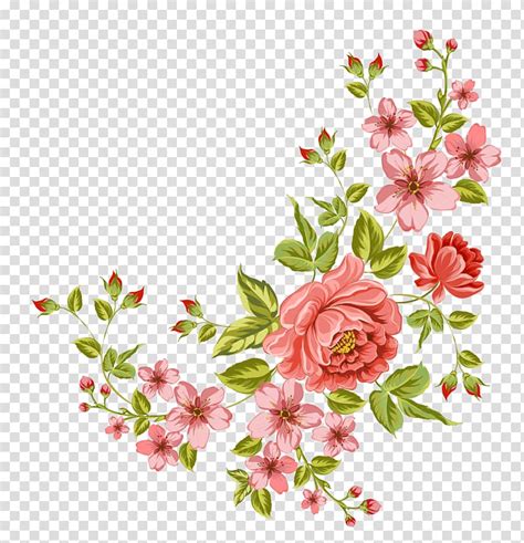 Flower , Corner flower, pink flowers transparent background PNG clipart ...