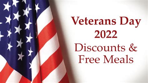 Veterans Day 2022 free meals, discounts and offers - VA News