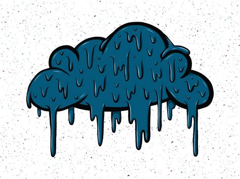 Drippy Cloud | Dripping paint art, Cool drawings, Cute emoji wallpaper