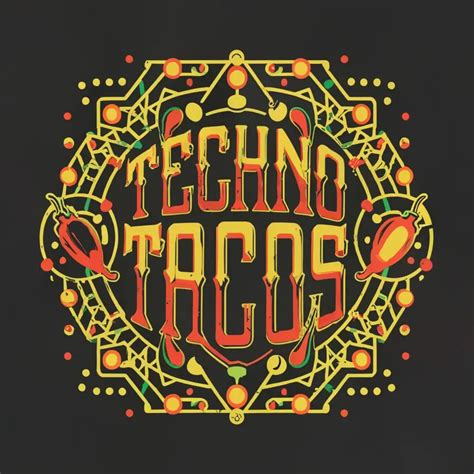 LOGO Design For Techno Tacos Spicy Chili Pepper and Sacred Geometry Inspired by Techno Music ...