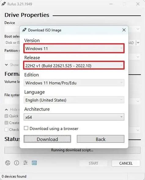 Crafting a Windows 11 Bootable USB via Rufus