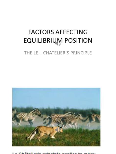 5-FACTORS AFFECTING EQUILIBRIUM POSITION | PDF