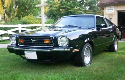 Black 1976 Mach 1 Shadow Ford Mustang II Hatchback - MustangAttitude.com Photo Detail