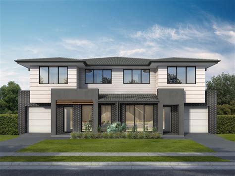 Medina Duplex Design | 2 Storey Duplex Home | Rawson Homes Modern ...