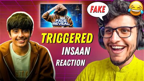 Triggered insaan reaction on Ajjubhai Face Reveal | Total gaming face reveal - YouTube