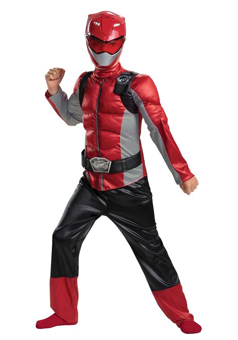 Power Rangers Beast Morphers Kids Red Ranger Classic Costume